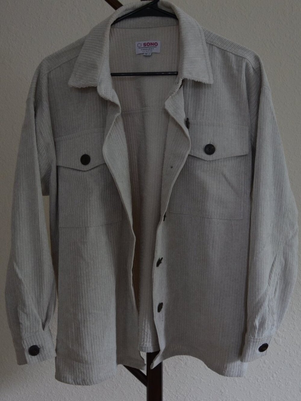 Women's cream / white corduroy jacket